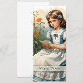 Carte Nostalgique de Pâques (Devant / Derrière)