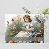 Carte Nostalgique de Pâques (Debout devant)