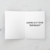 CARTE NOSY CROW DIT "EST-CE VOTRE ANNIVERSAIRE ?" (Intérieur)