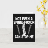 Carte Not Even A Snal Fusion Can Stop Me Back Surgery Re (Fleur jaune)