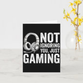 Carte Not Ignoring You Gaming Headset Graphic Video Game (Fleur jaune)