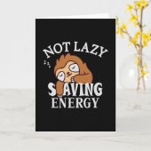 Carte Not lazy Saving Energy (Fleur jaune)