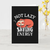 Carte Not lazy Saving Energy (Fleur jaune)