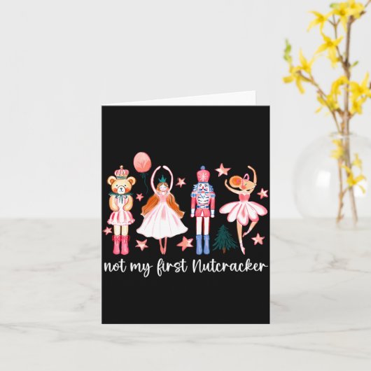 Carte Not My First Nutcracker Ballet Sugar Fairy Plum Fu (Fleur jaune)