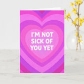 Carte Not Sick of You (Fleur jaune)
