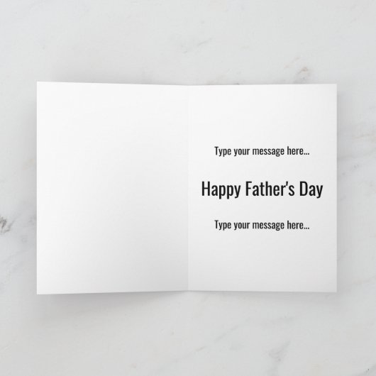 Carte NOT TODAY - Except Father's Day (Intérieur)