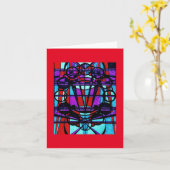 Carte Nota Vierge (Art Déco/Steampunk) (Fleur jaune)