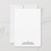 Carte Nota vierge de l'arbre de bouleau - n° 2 (Dos)