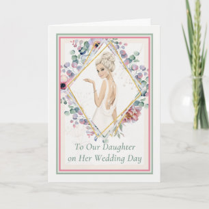 Carte Note à la fille le jour du mariage