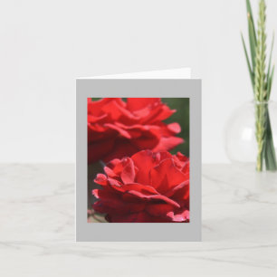 Carte note Bouquet rouge