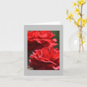 Carte note Bouquet rouge (Fleur jaune)