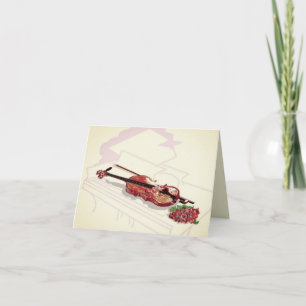 Carte Note Card : Amour De La Musique