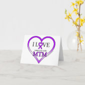 Carte Note Card - J'Aime Quelqu'Un Avec MTM (Fleur jaune)