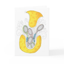 Note Card - Tennis Ball Surprise