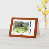 Carte Note-Carte de granges (Fleur jaune)