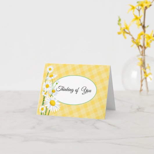Carte Note Cartes-Daisées (Fleur jaune)