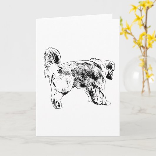 Carte Note Chaleureuse, Pas Doré (Fleur jaune)