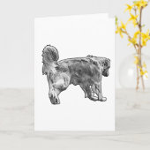 Carte Note Chaude, Allure Pointillée (Fleur jaune)