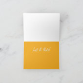 Carte Note Citrouille mignonne (Intérieur)