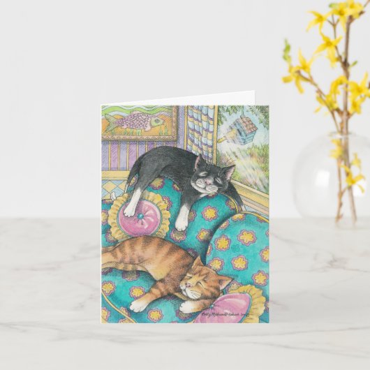 Carte Note de B & T #5 Birthday (Fleur jaune)