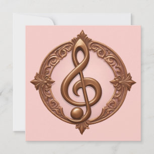 Carte Note de clic musicale de texte personnalisé