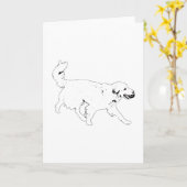 Carte Note de course brillante (Fleur jaune)