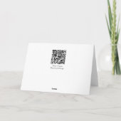 Carte Note de Fleur de Camellia Rose (Dos)