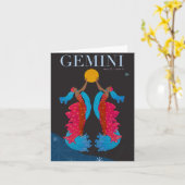 Carte Note de Gémeaux (Fleur jaune)