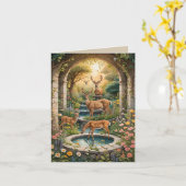 Carte Note de jardin secrète (Fleur jaune)