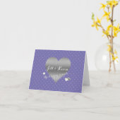 Carte Note de la mariée & co Periwinkle & Silver Wedding (Fleur jaune)
