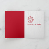 Carte Note de la Saint-Valentin dans une enveloppe rouge (Intérieur)