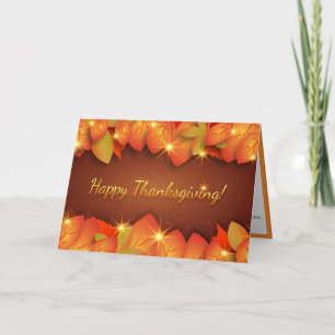 Carte Note de message personnalisée Fête bon thanksgivin
