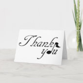 Carte Note de musique Merci (Devant)