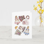 Carte Note de papier de poupée (Fleur jaune)