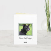 Carte Note de photographie de lever de soleil de pins (Dos)