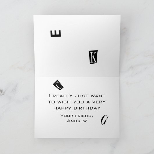 Carte Note de rançon (Intérieur)