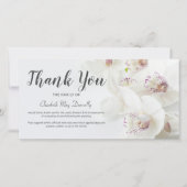 Carte Note de remerciement funéraire | Bereavement de l' (Devant)