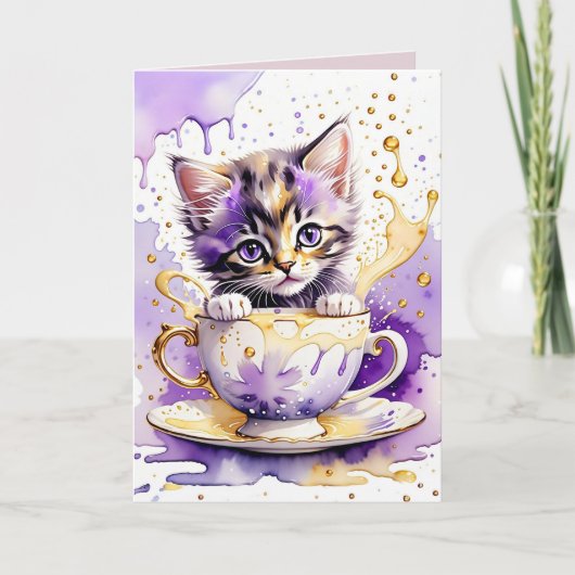 Carte Note de thé de lavande (Devant)