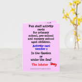 Carte Note de The Lobster (Fleur jaune)