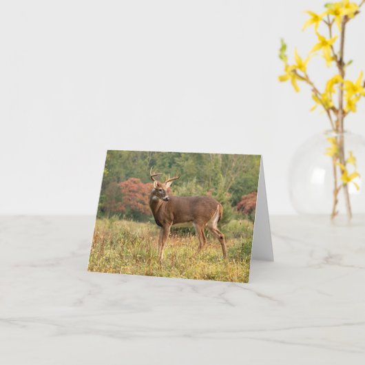 Carte Note de transfert d'automne (Fleur jaune)