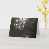 Carte Note en blanc de plafond à l'étain (Fleur jaune)