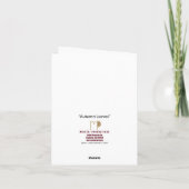 Carte Note Feuilles Automne (Dos)