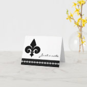 Carte Note Fleur De Lis (Fleur jaune)