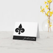 Carte Note Fleur De Lis (Fleur jaune)