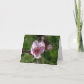 Carte - note - Fleur rose (Devant)