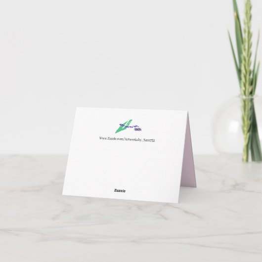 Carte Note : Fleurs de Cerisier (Dos)