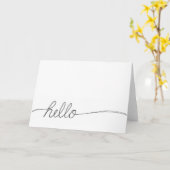 Carte note manuscrite (Fleur jaune)