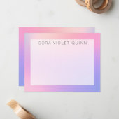 Carte Note Ombre Holographique (Devant/Arrière en situation)