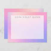 Carte Note Ombre Holographique (Devant / Derrière)