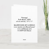 Carte Note : "Passage" (Dos)